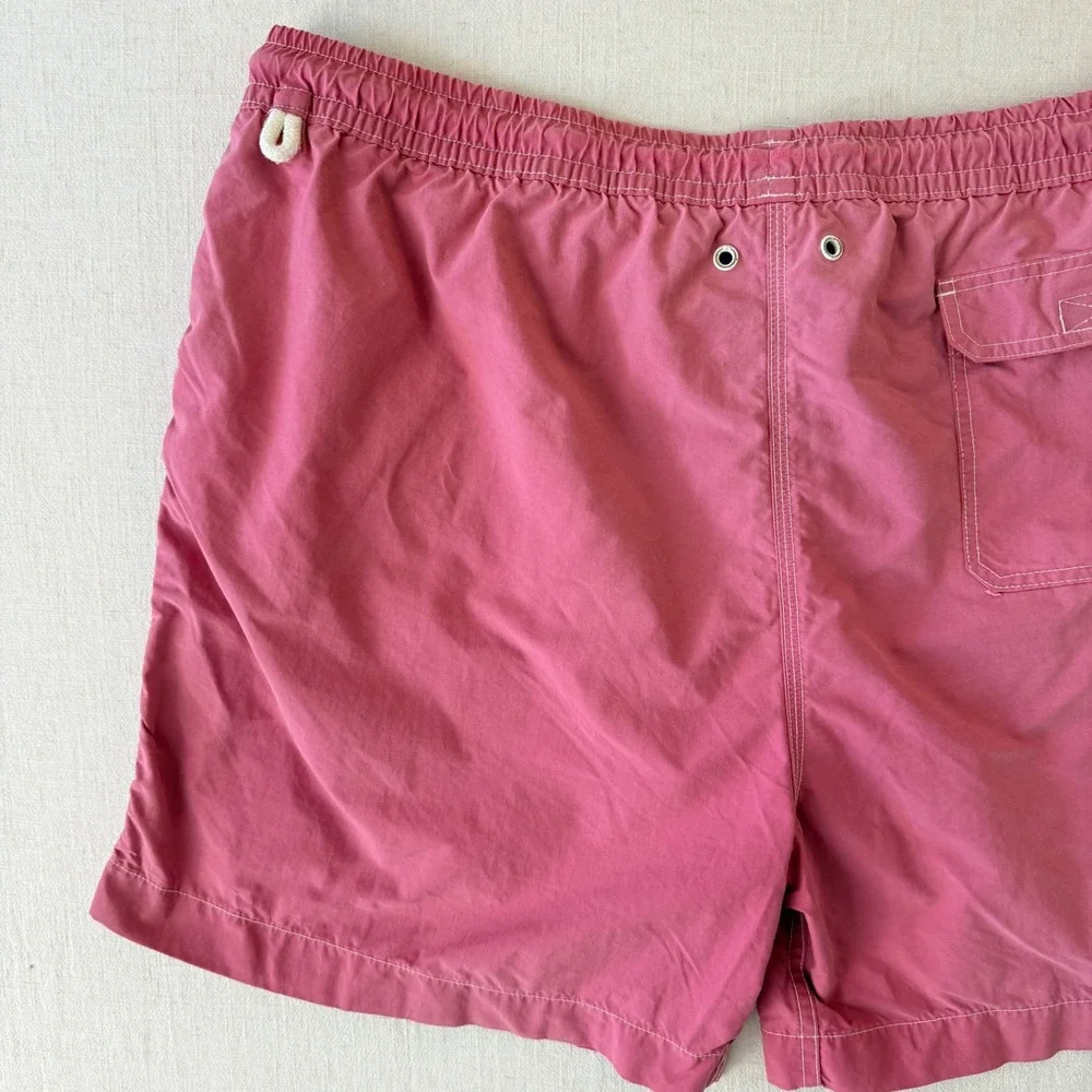 Brooks Brothers Swim Trunks XL Pink Nylon Mesh Lined Board Shorts 5.5 Inseam